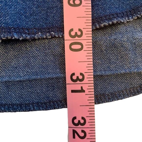 WRANGLER Rigid Denim Long Sleeve Pearl Snap Workshirt Medium - Picture 11 of 11